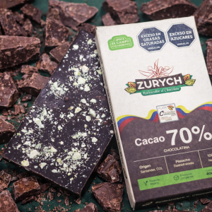 Chocolatina 70% cacao  40g unidad